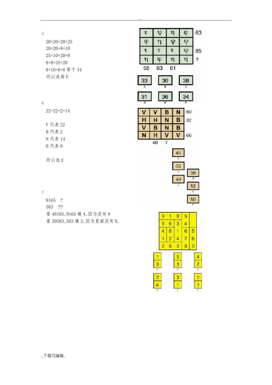 门萨智商评估测试题(卷)大全_第2页