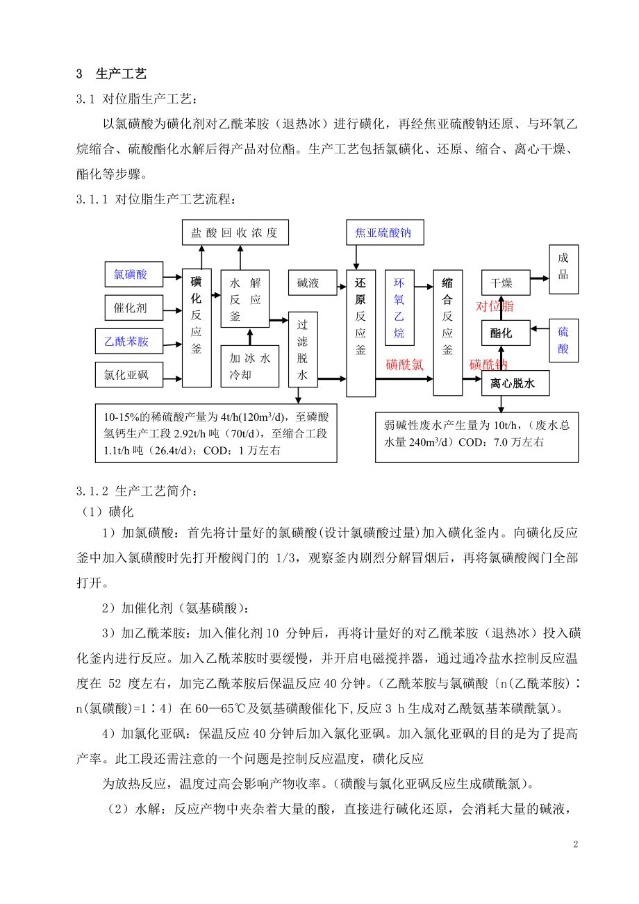 XXXX公司对位酯生产工艺废水处理方案.doc_第2页