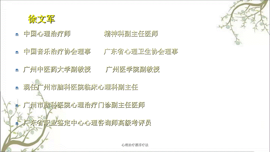 心理治疗漂浮疗法课件_第2页