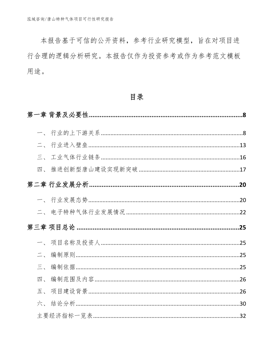 唐山特种气体项目可行性研究报告_第2页