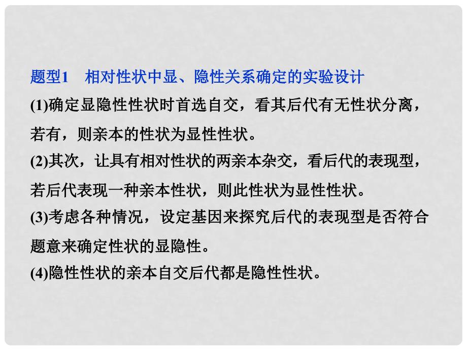 高三生物一轮复习 高考热点集训05 遗传实验设计课件_第2页