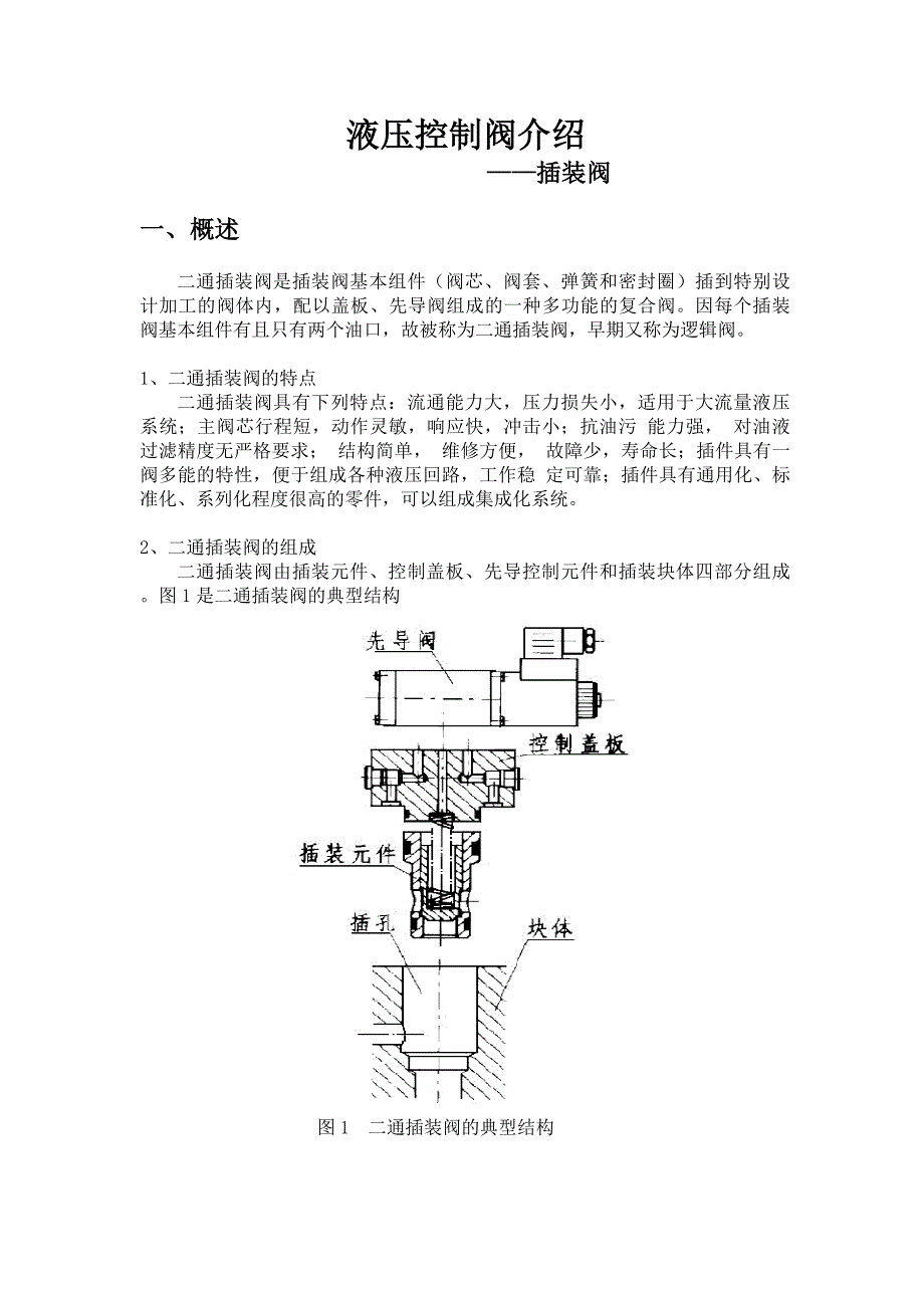 液压控制阀介绍——插装阀.doc_第1页