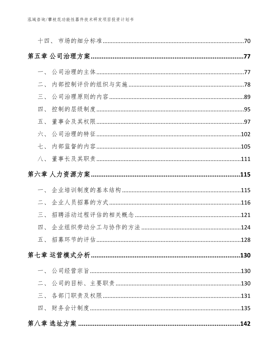 攀枝花功能性器件技术研发项目投资计划书（模板参考）_第4页