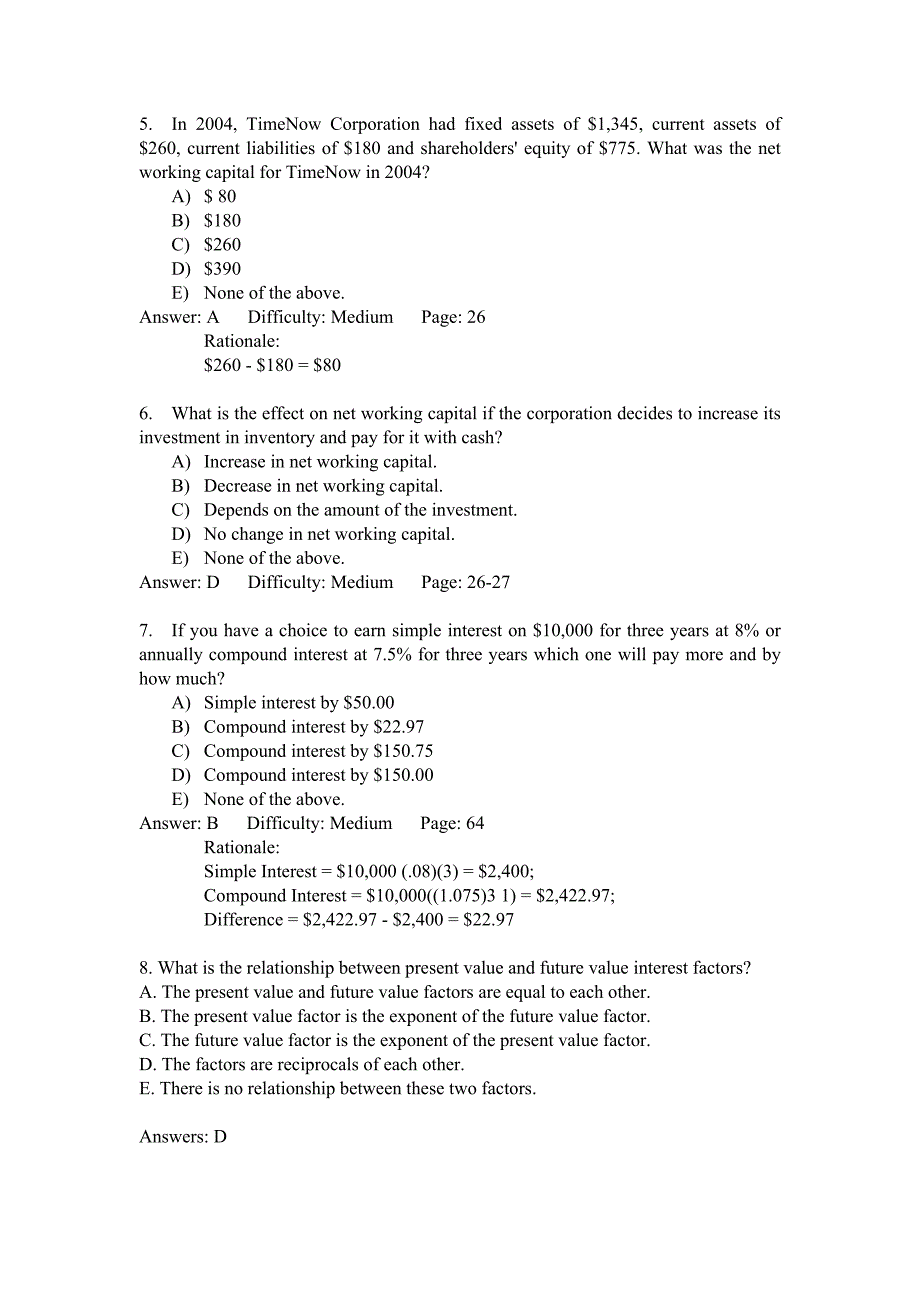 公司金融英文试题.docx_第2页