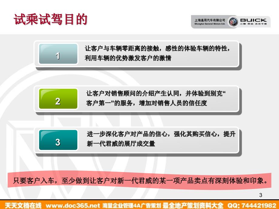 汽别克新一代君威专场试乘试驾活动方案_第3页