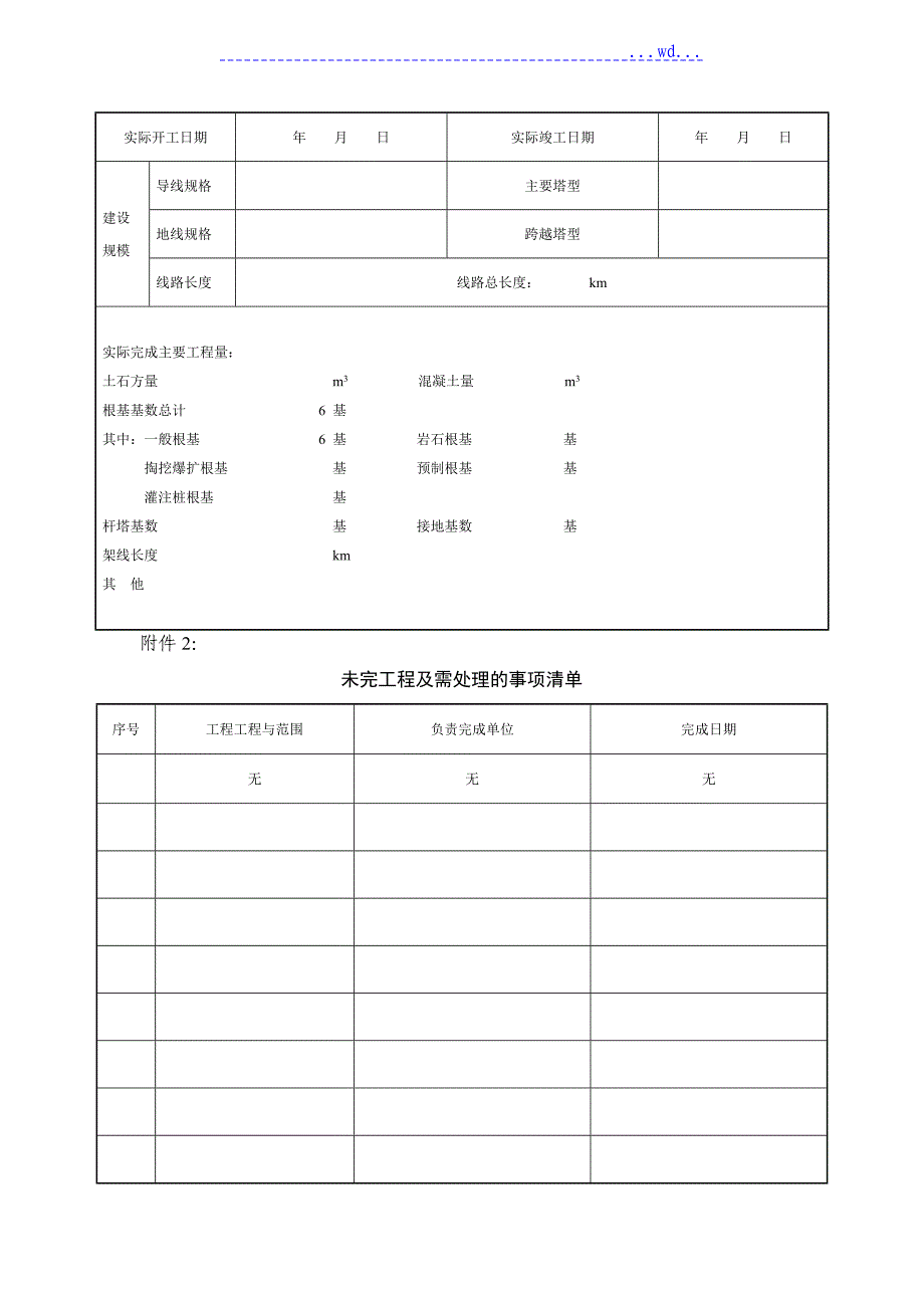 输变电工程竣工、启动验收签证书模板_第3页