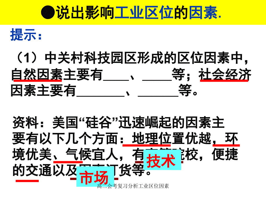 高二会考复习分析工业区位因素课件_第3页