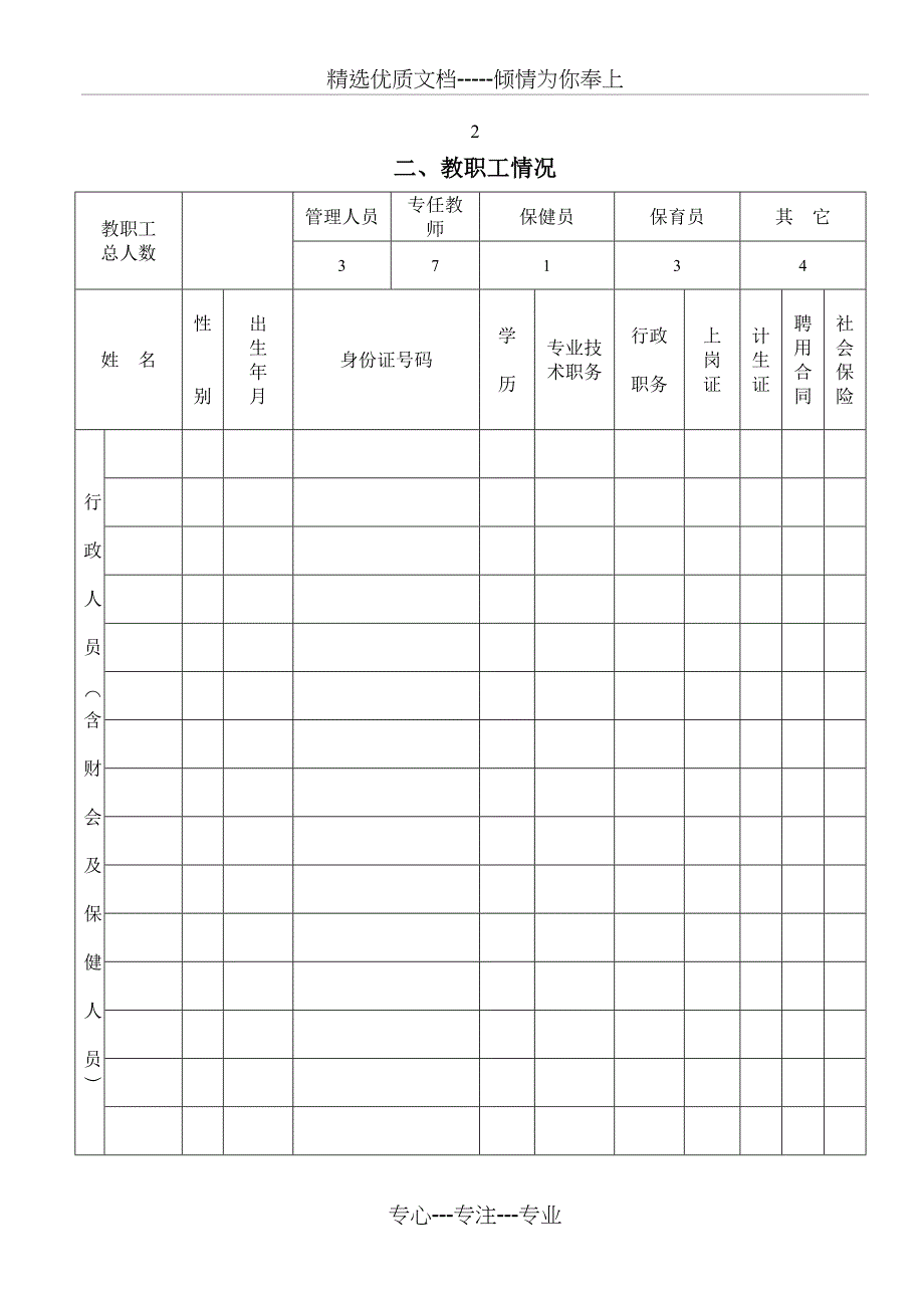 广州幼儿园托儿所审批注册登记表_第4页