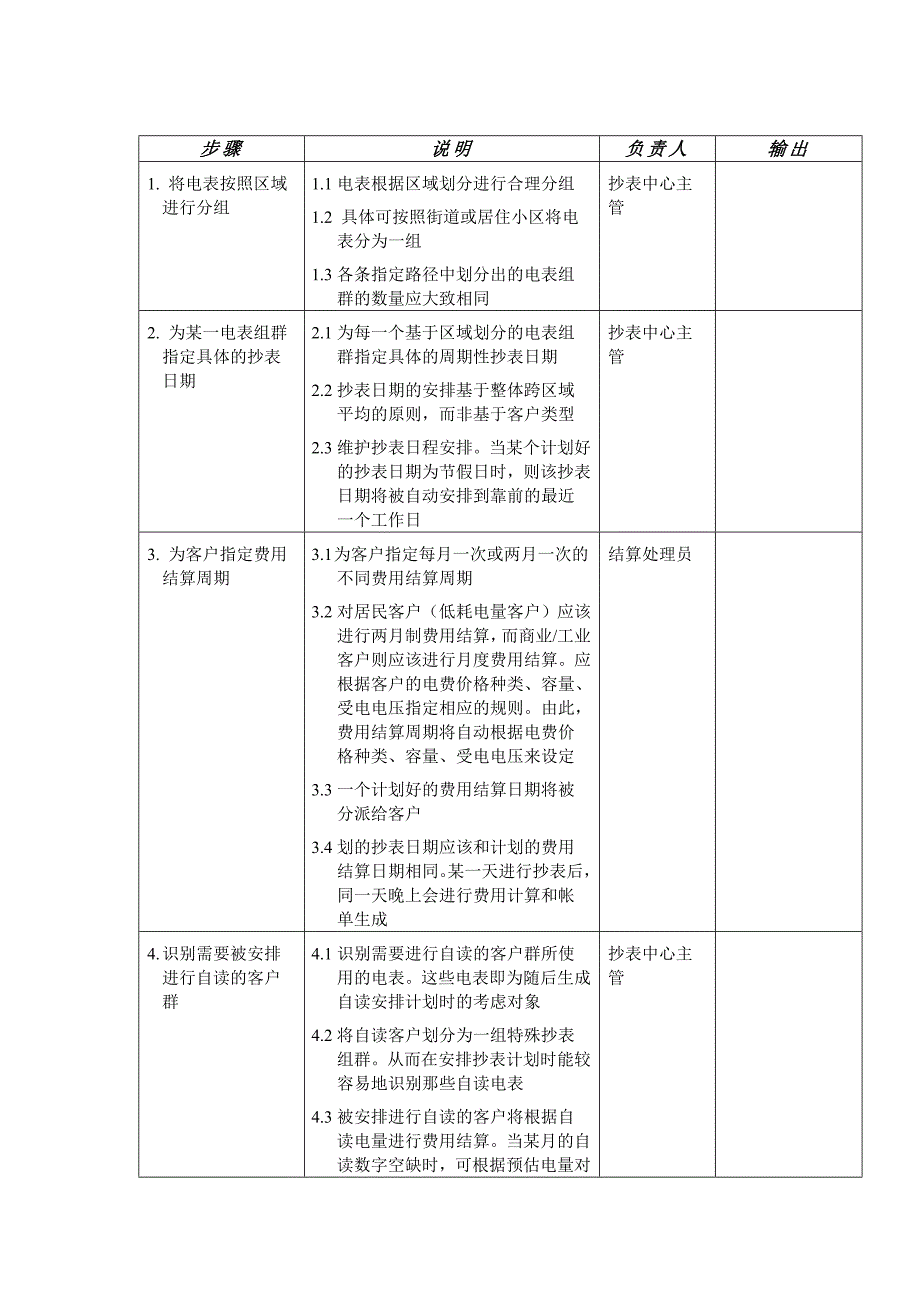 电力公司的流程管理之日常抄表工作安排_第3页