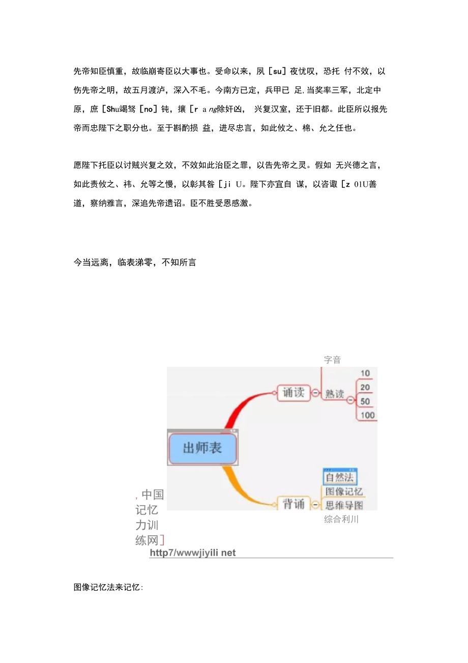 综合运用方法快速记忆出师表_第2页