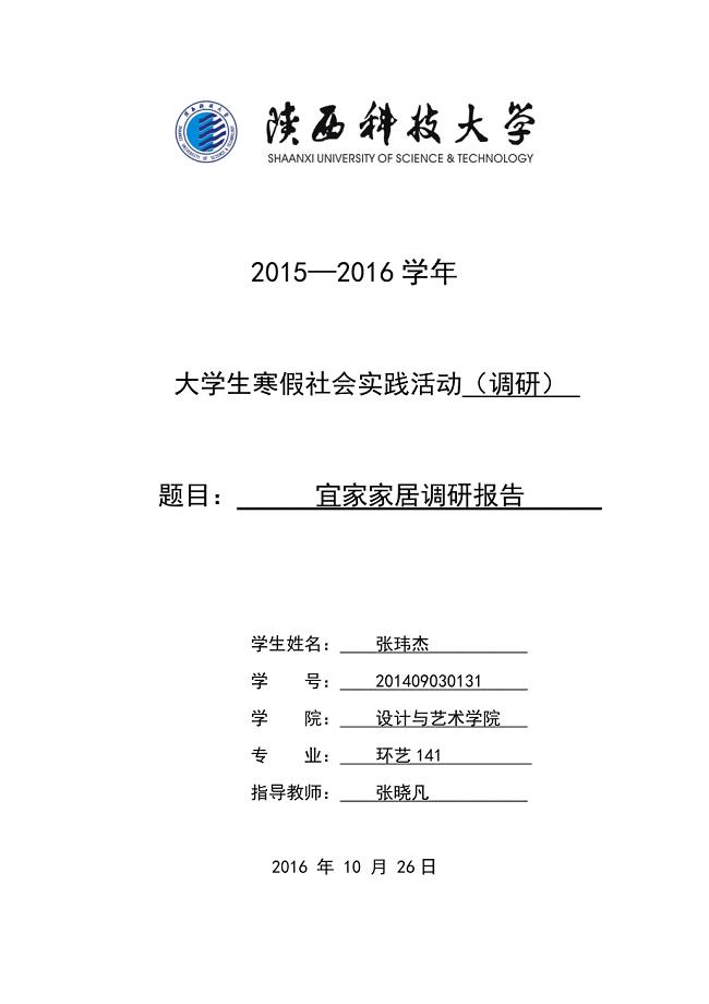 宜家家居调研报告.doc