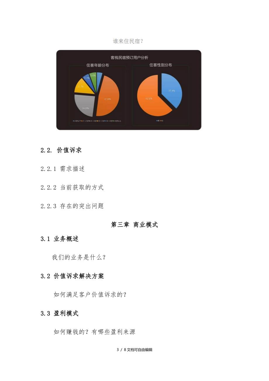 民宿项目商业计划书_第3页