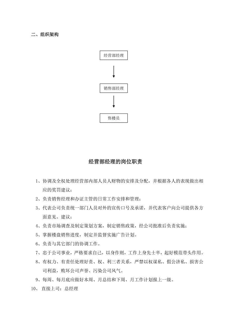 房地产公司售楼部管理全套文件汇编_第5页