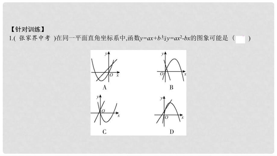 九年级数学上册 第二十二章《二次函数》章末小结与提升课件 （新版）新人教版_第5页