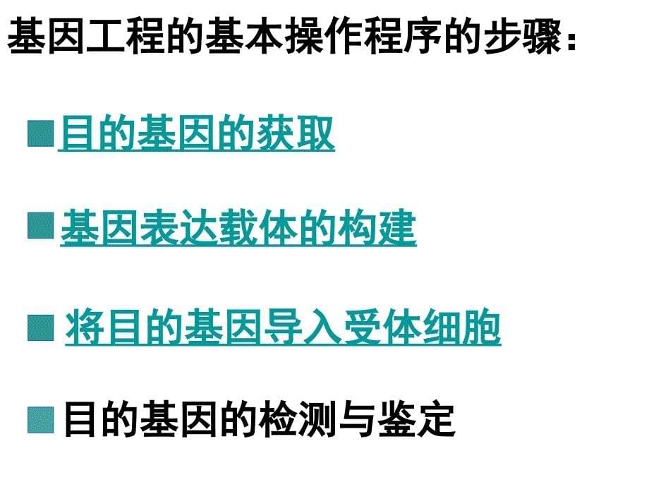 基因工程的基本操作程序的步骤_第5页