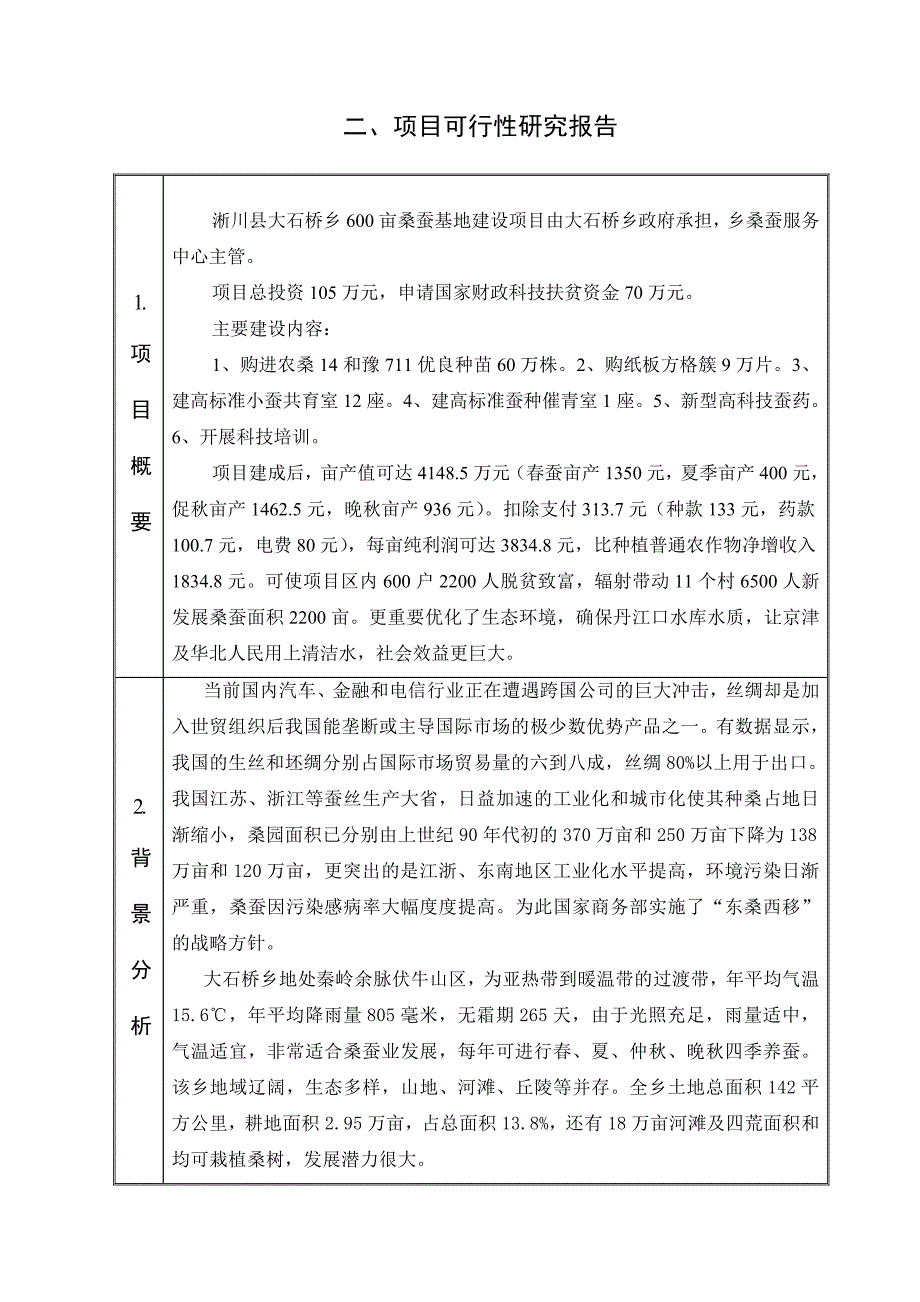 科技扶贫项目600亩桑蚕示范基地建设申报书.doc_第3页