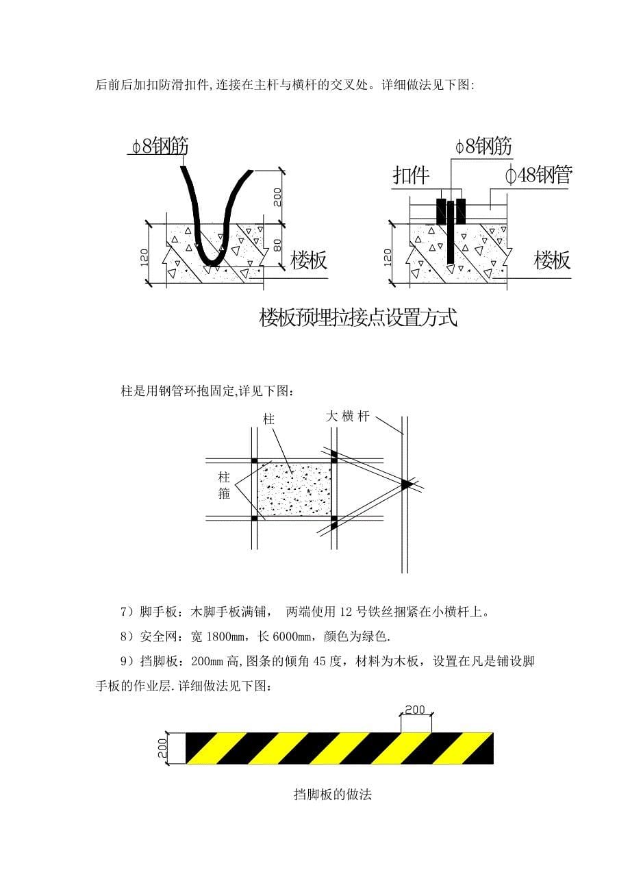 悬挑脚手架施工方案(工字钢)_第5页