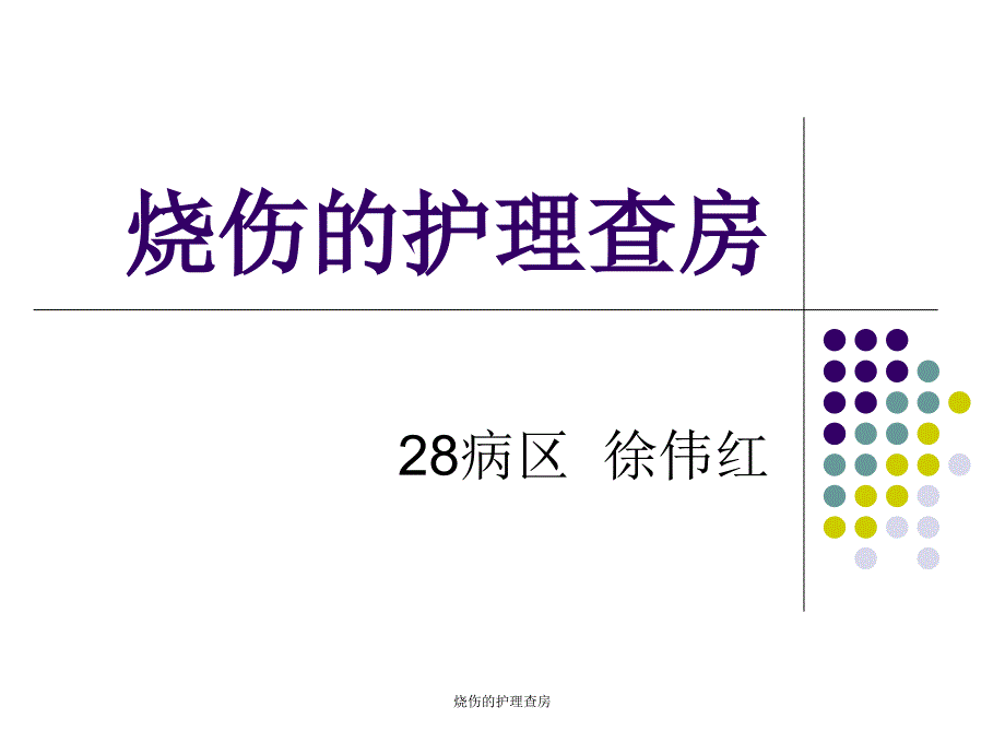 烧伤的护理查房课件_第1页