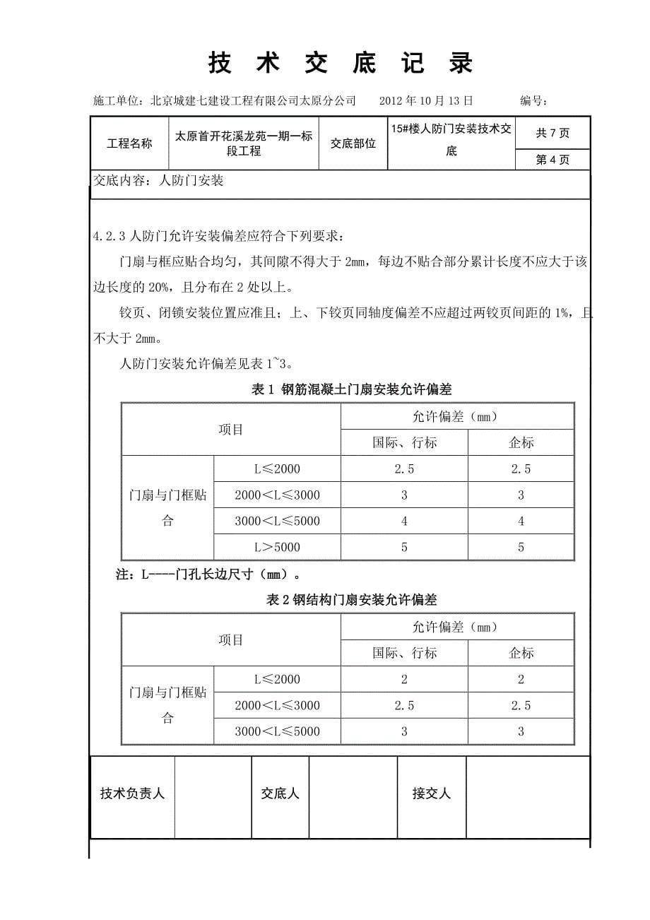 15#人防门安装 2_第5页