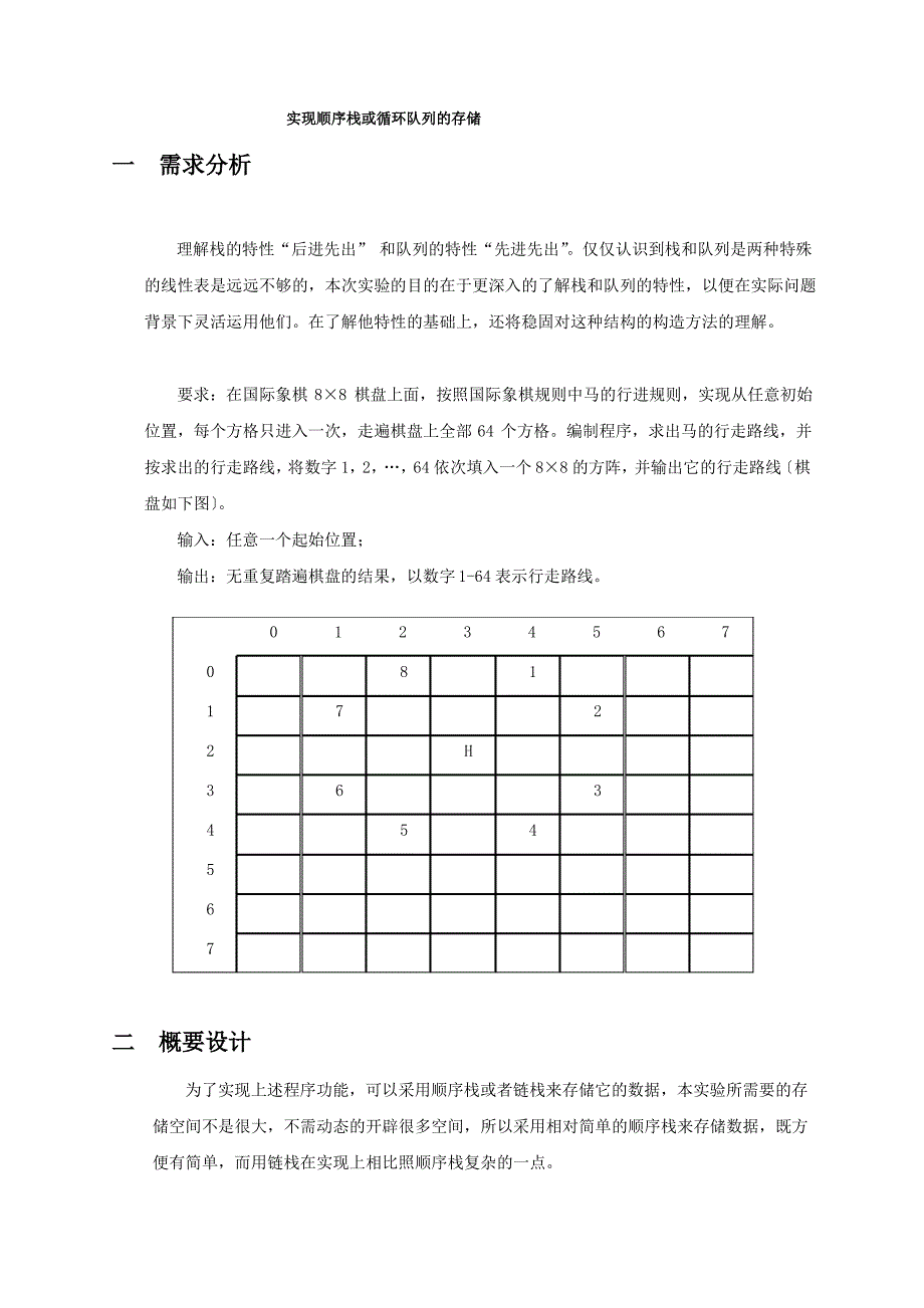 数据结构--马踏棋盘_第1页