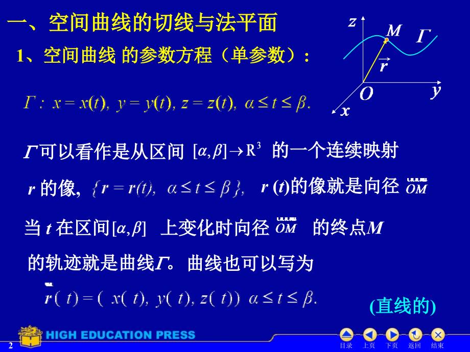 D56(123)多元函数微分学在几何上的简单应用.ppt_第2页