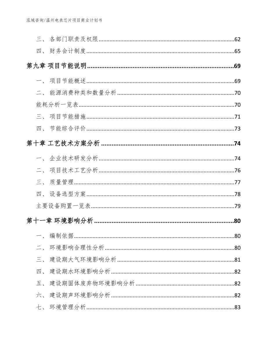 温州电表芯片项目商业计划书_范文_第5页