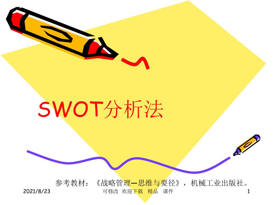 SWOT分析法（精品课件）_第1页