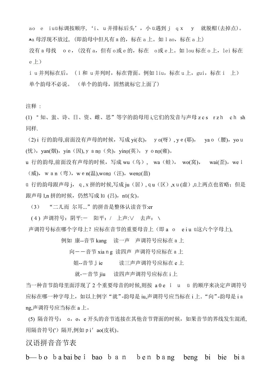 小学声母表和韵母表_第2页