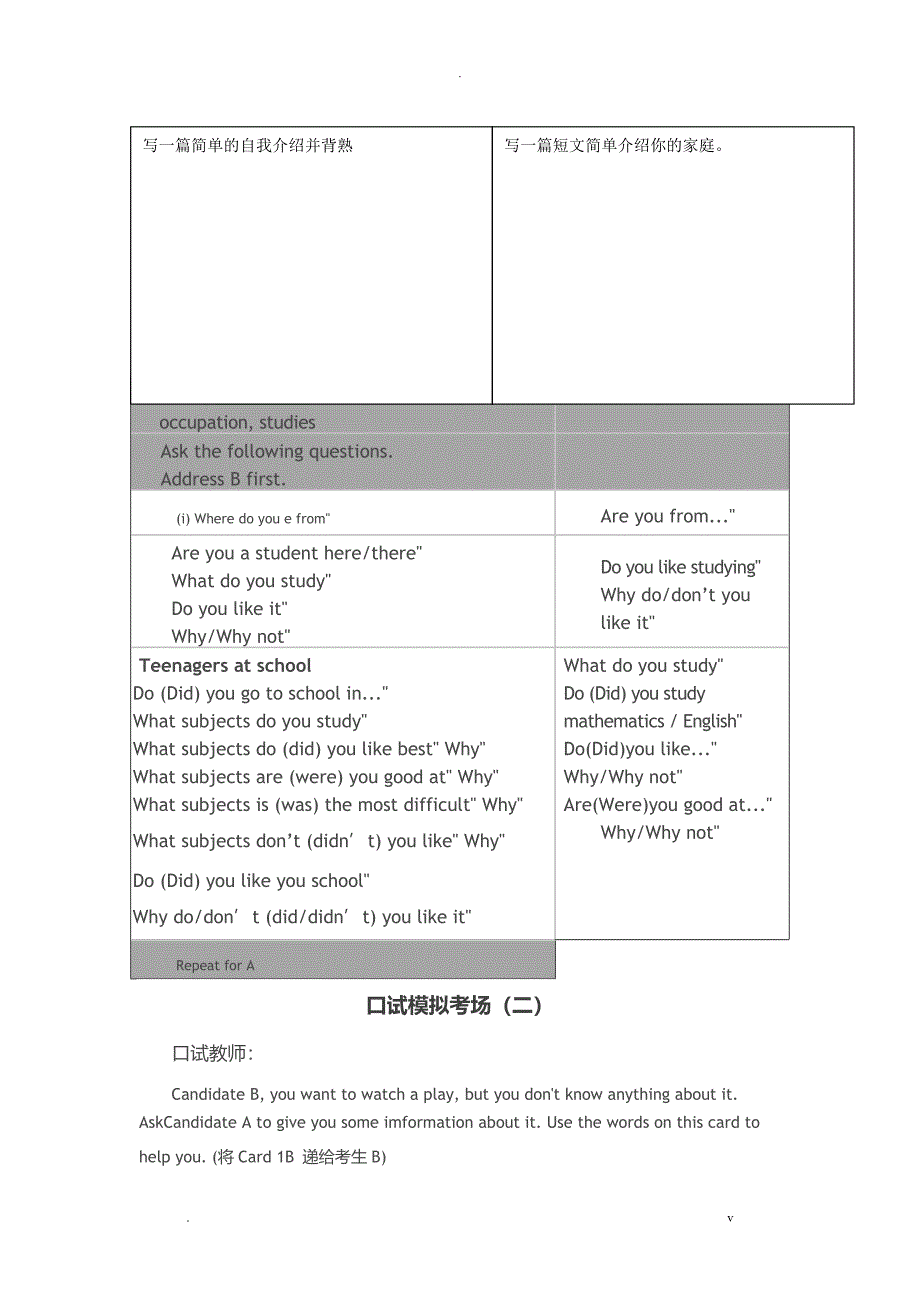 云南省高考口语复习资料全_第2页