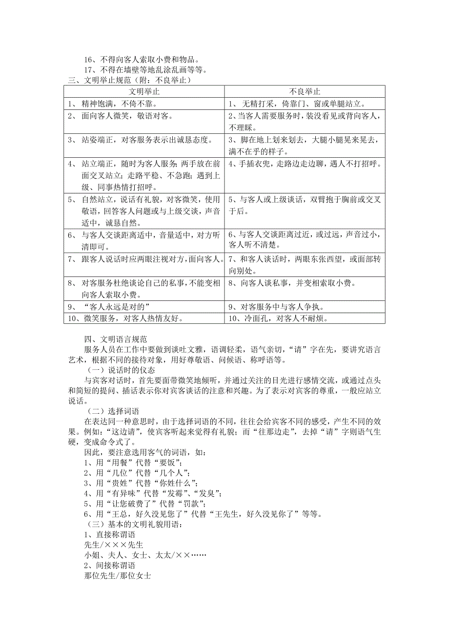 餐饮员工行为规范_第2页