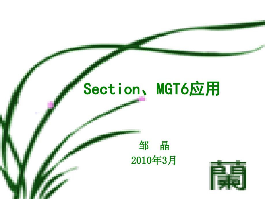 SectionMGT6应用_第1页