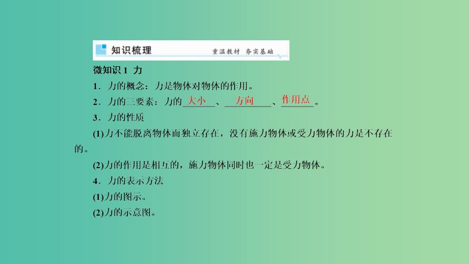 2019年高考物理一轮复习第二章相互作用第1讲重力弹力摩擦力课件(1).ppt_第2页