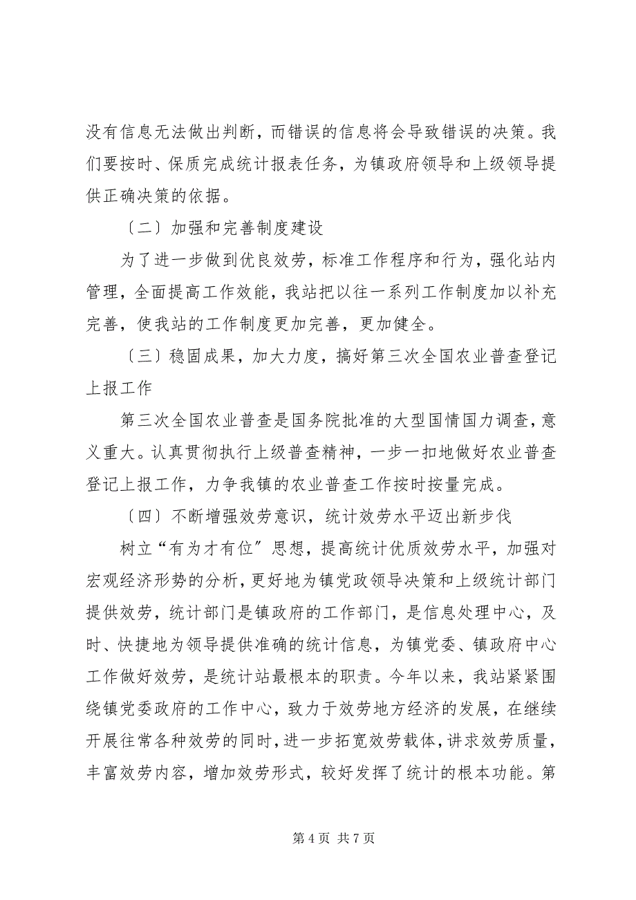 2023年乡镇统计站半年工作总结.docx_第4页