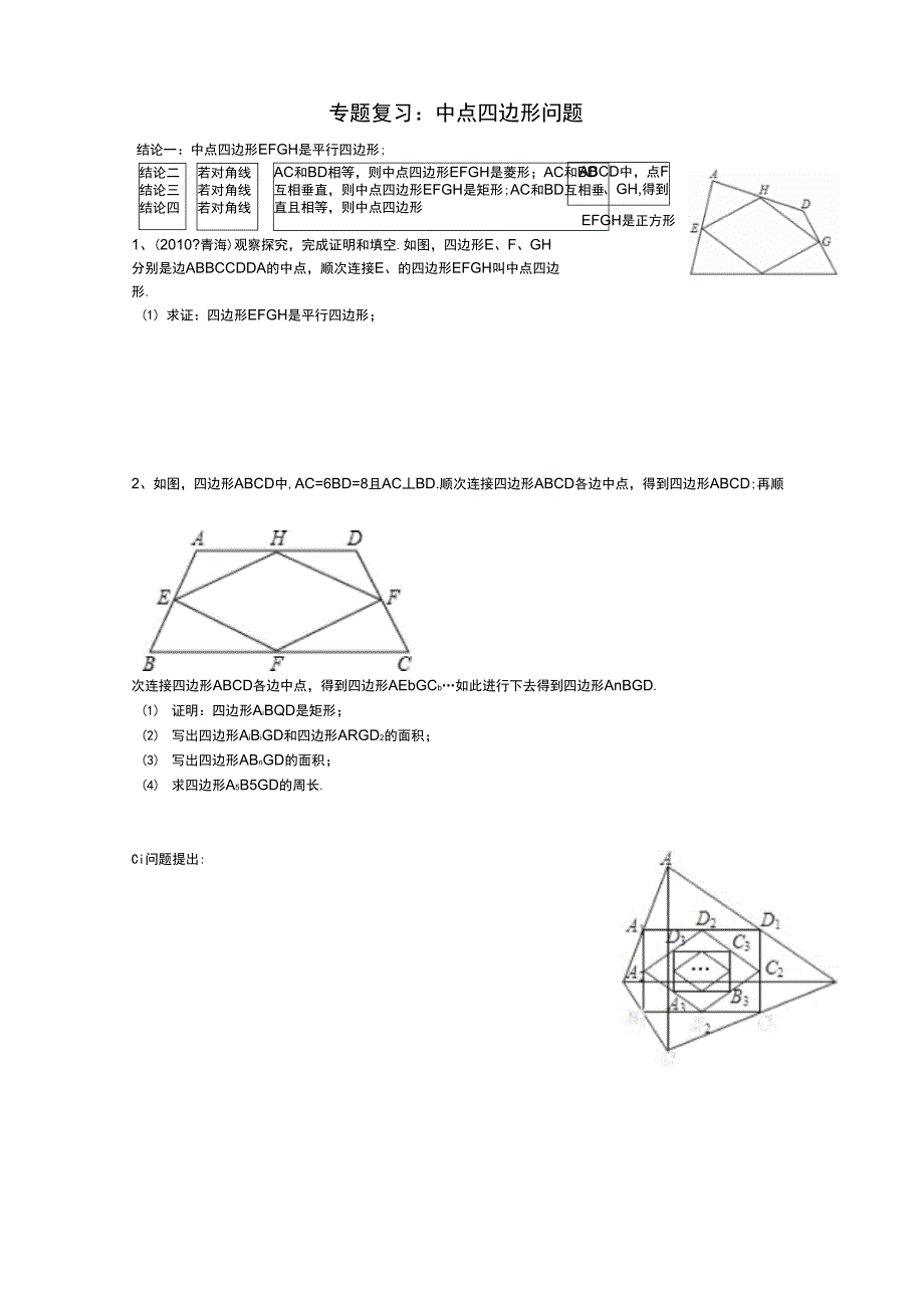中点四边形问题_第1页