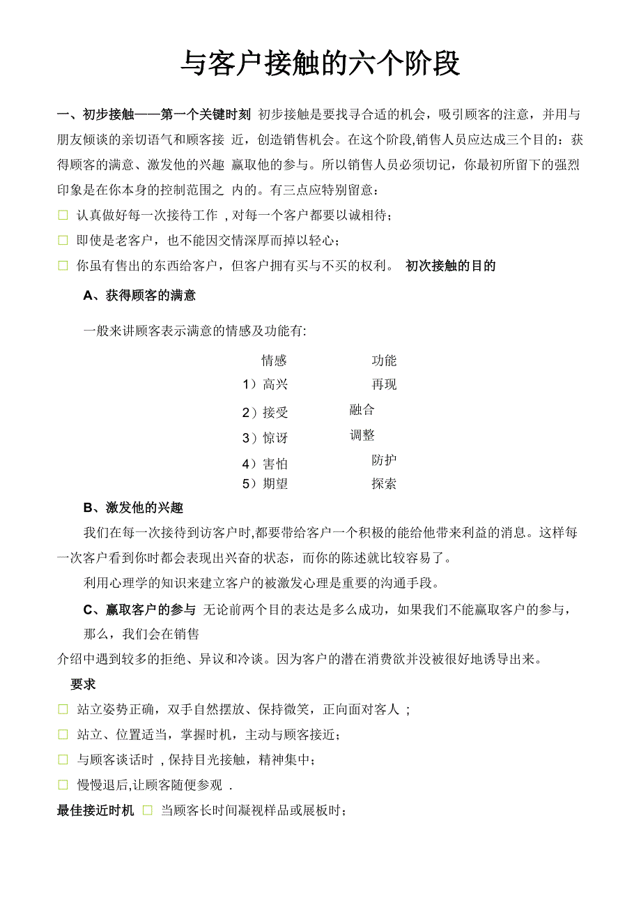 与客户接触的六个阶段_第1页
