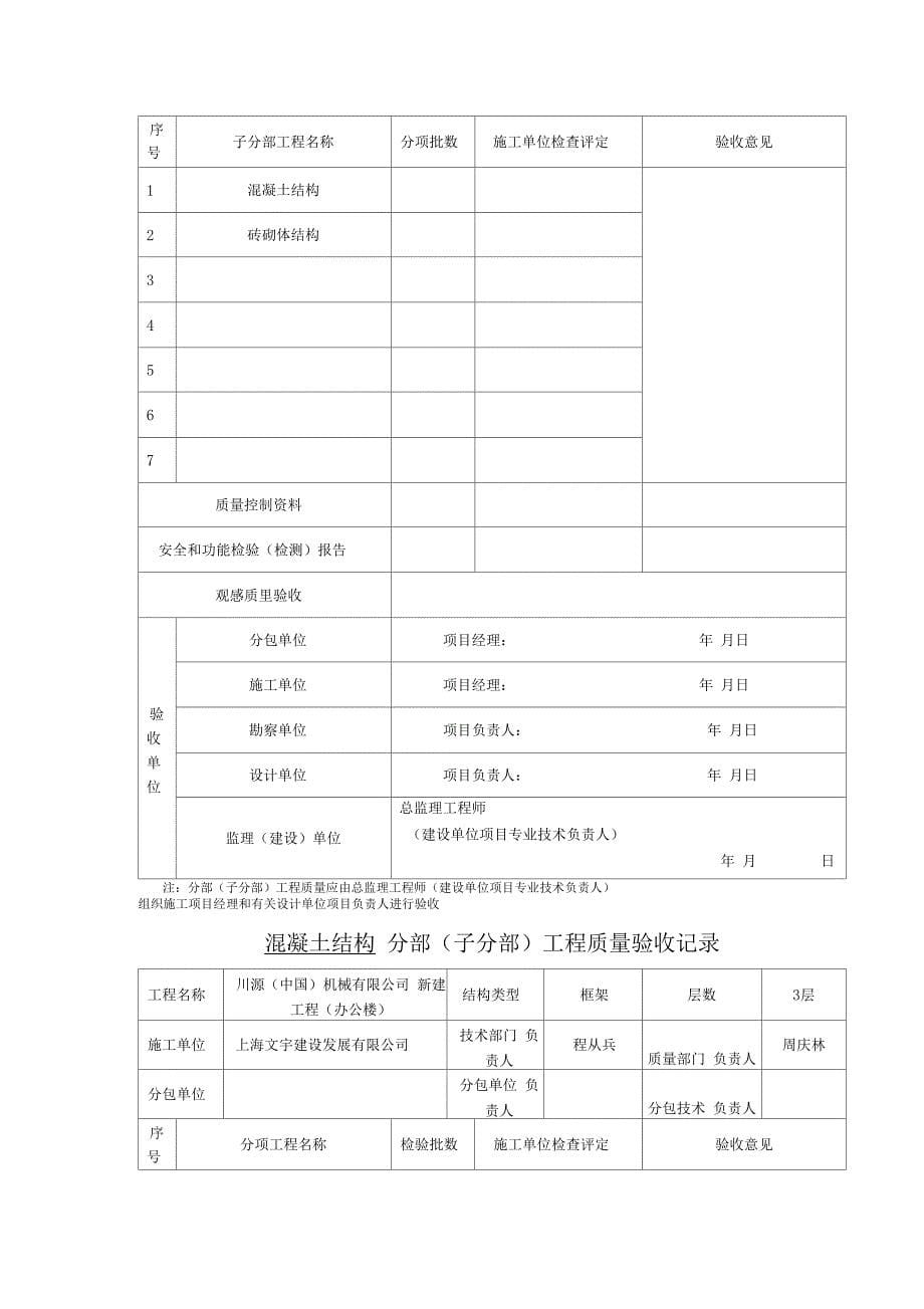 主体验收记录_第5页