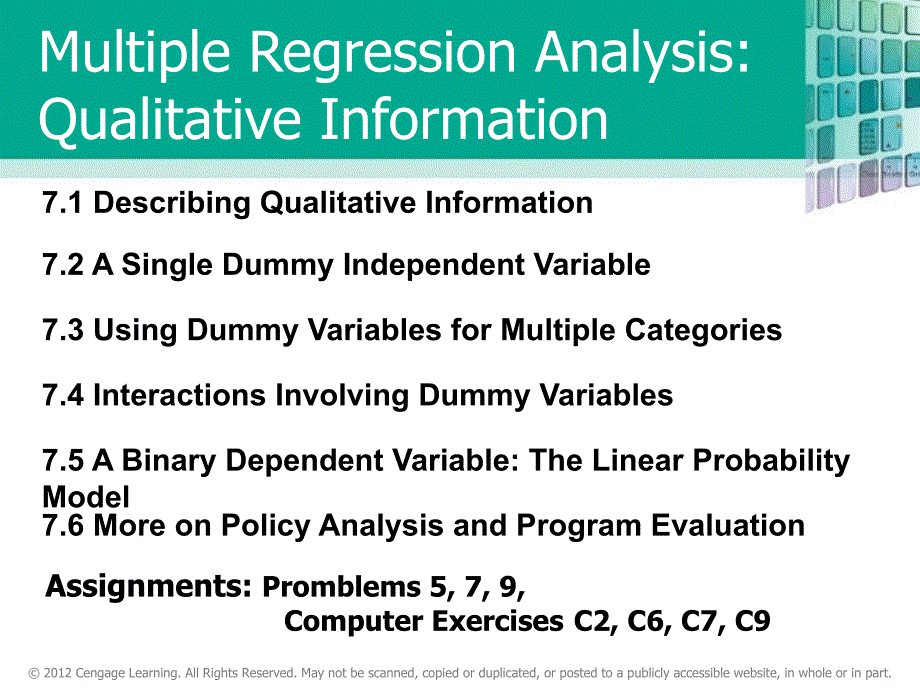 计量经济学英文课件：CHAPTER 7 Multiple Regression Analysis Qualitative Information_第2页