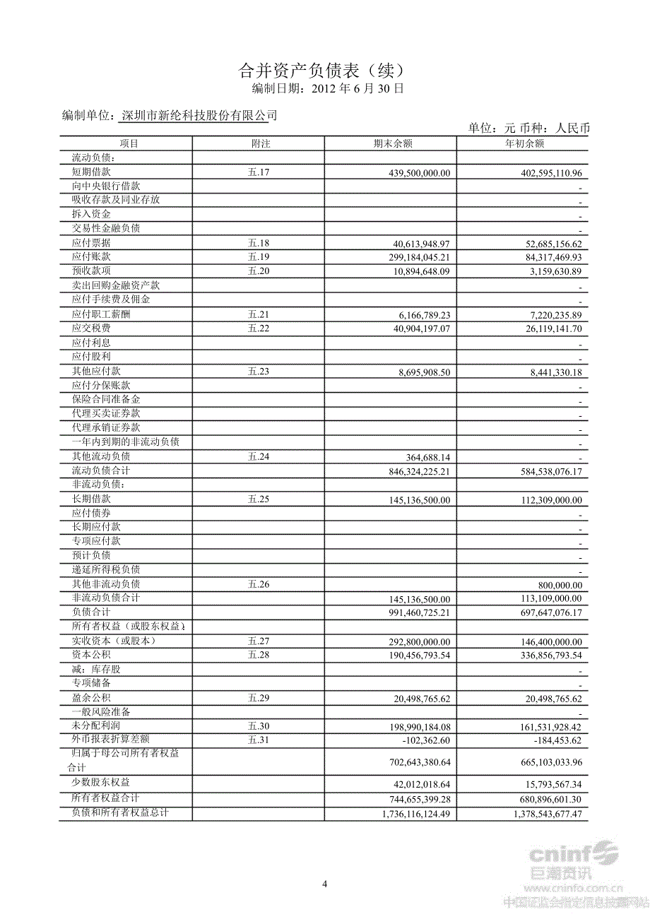 新纶科技：半财务报告_第3页