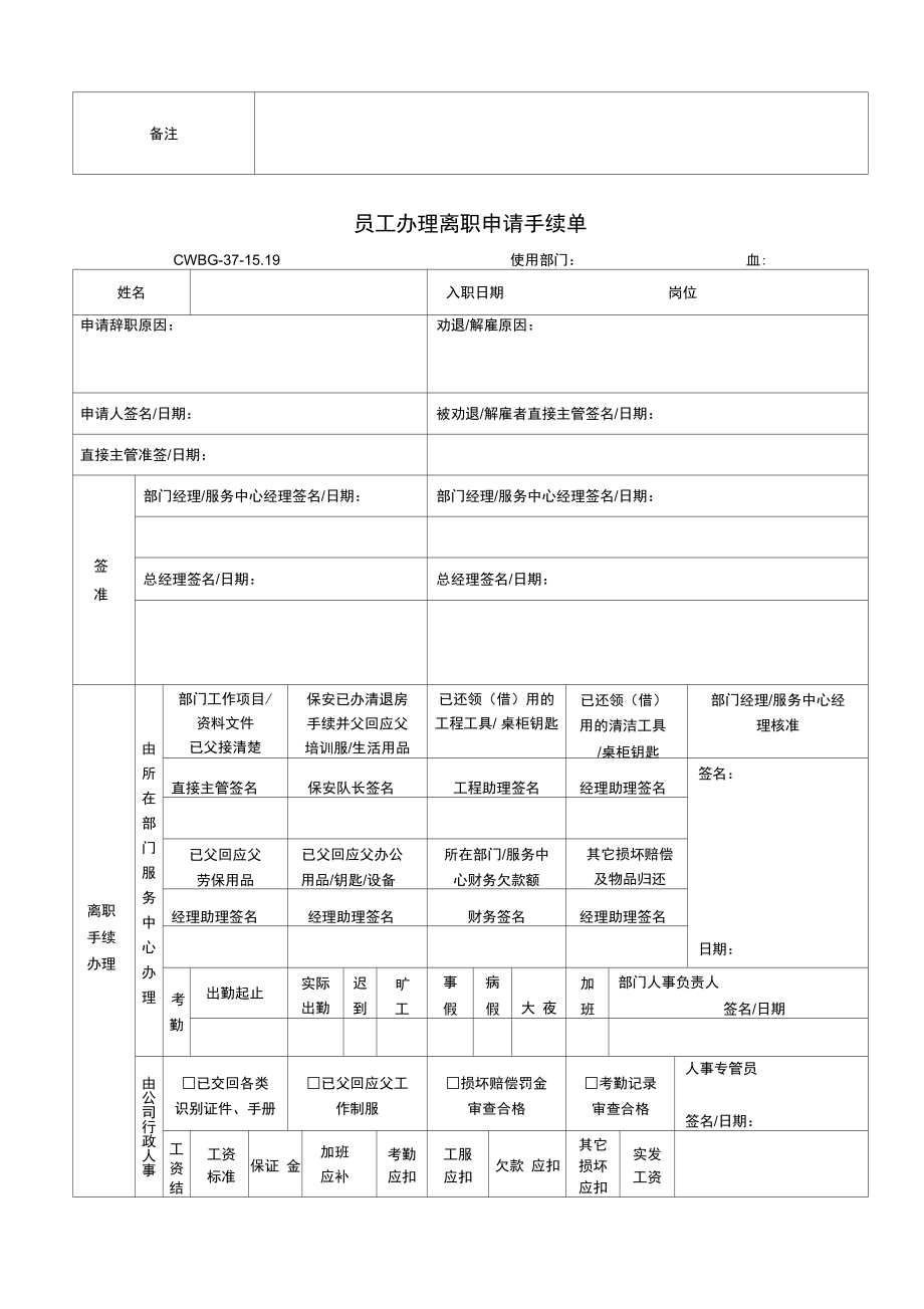 万怡渝能物业管理HR资料表格_第2页