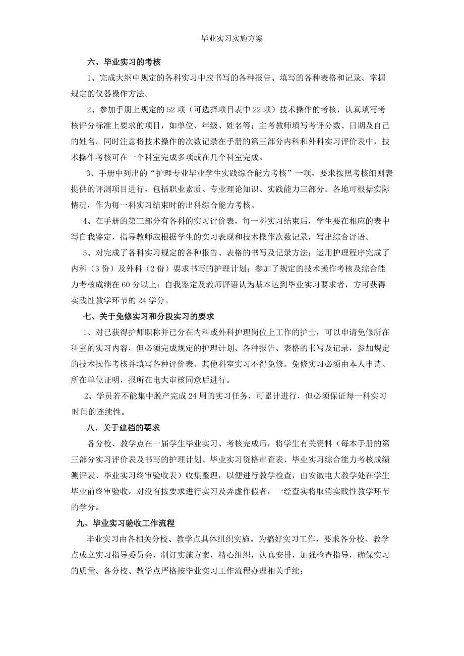 毕业实习实施方案_第5页