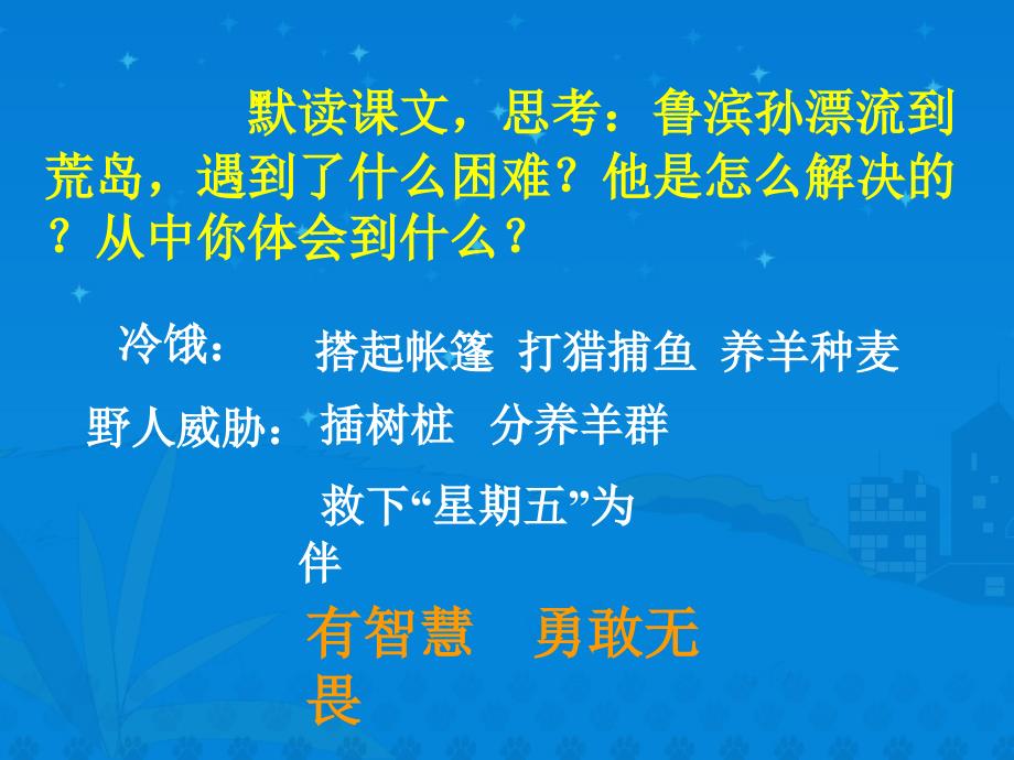 新课标人教版语文六年级下册鲁滨孙漂流记课件之一_第3页