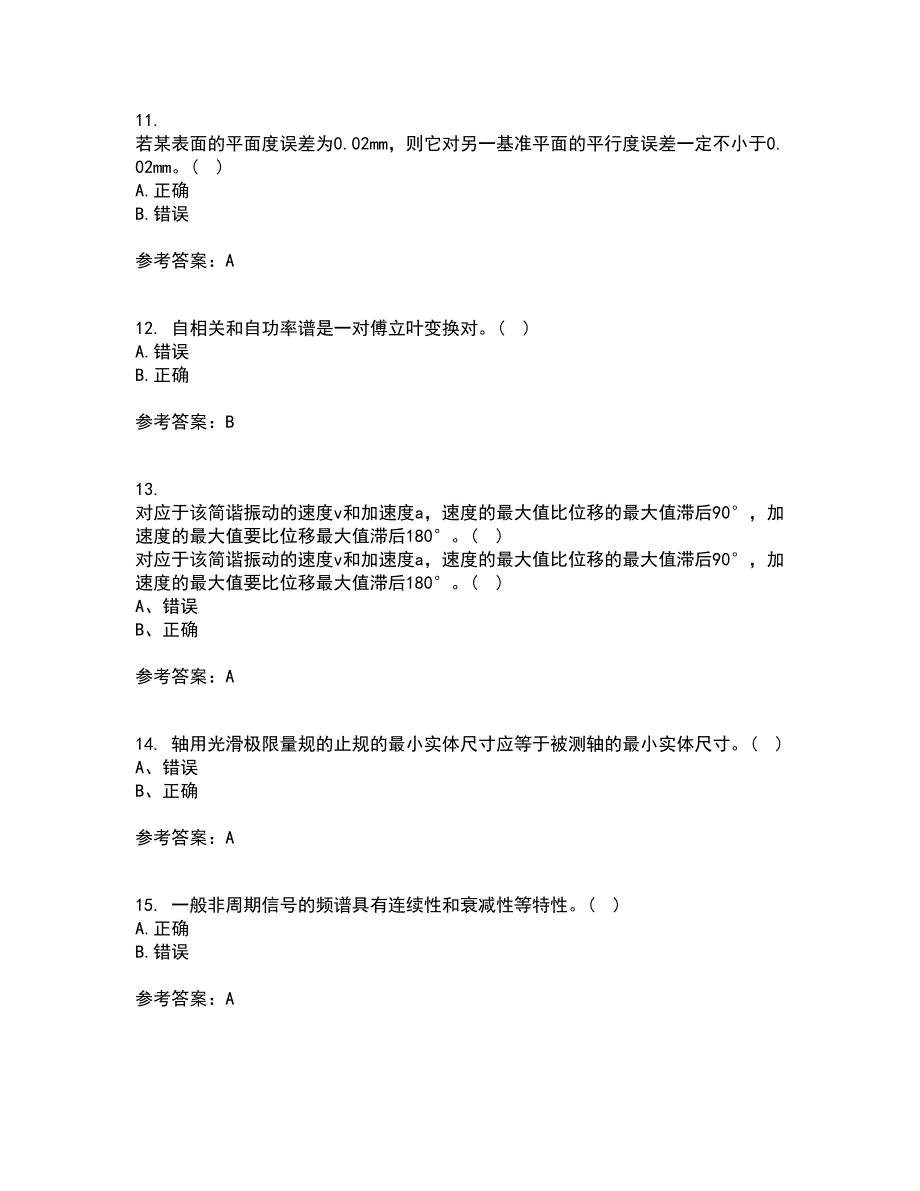 西北工业大学21春《测试技术》基础在线作业二满分答案_82_第3页