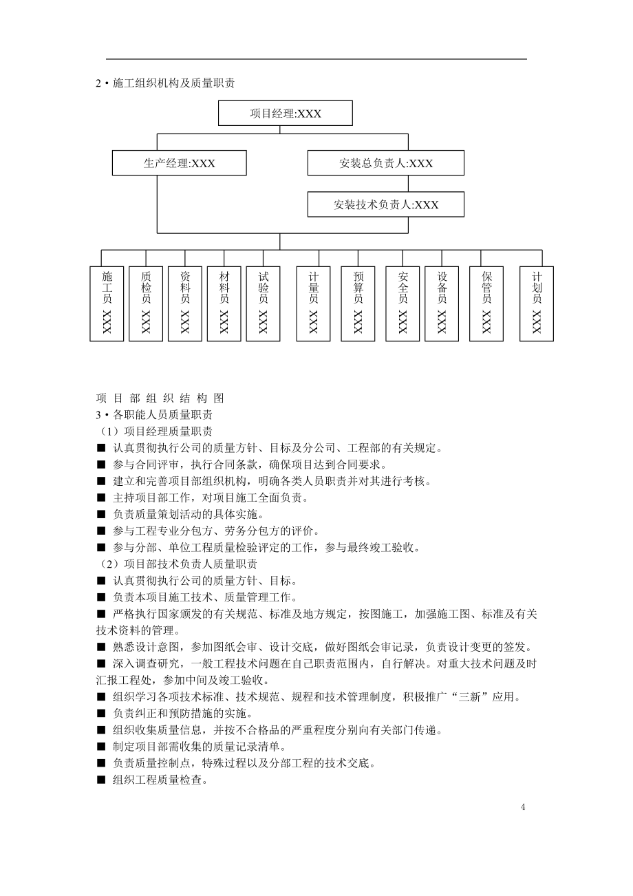 健身俱乐安装工程施工组织设计_第4页