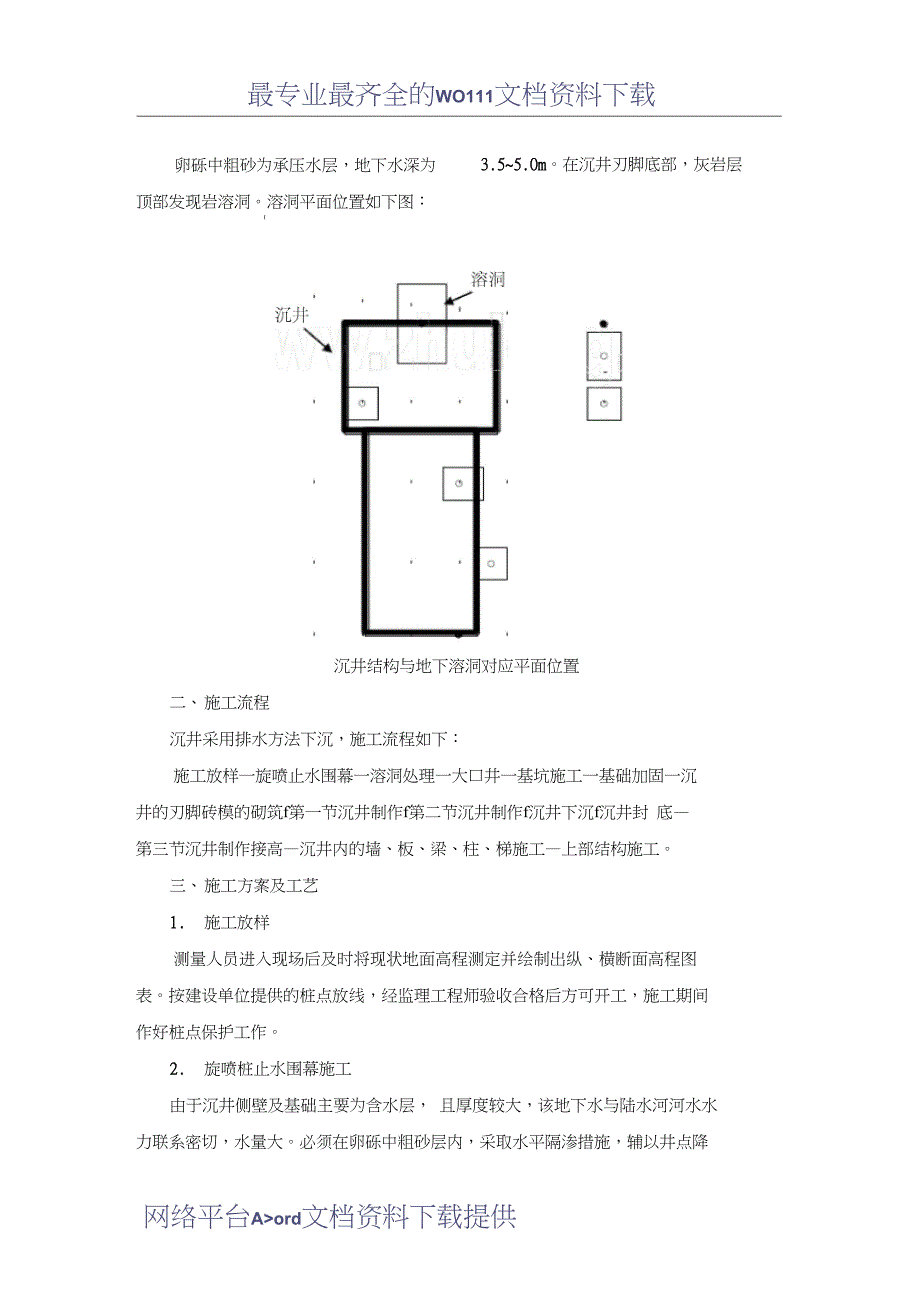 [施工方案]粗格栅间及进水泵房施工方案(DOC 24页)_第2页