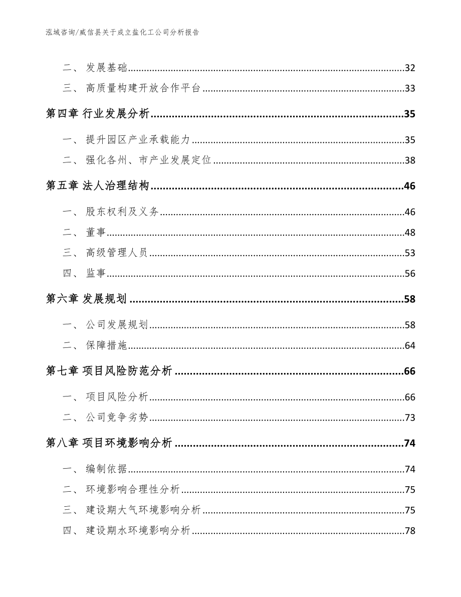 威信县关于成立盐化工公司分析报告（参考模板）_第3页