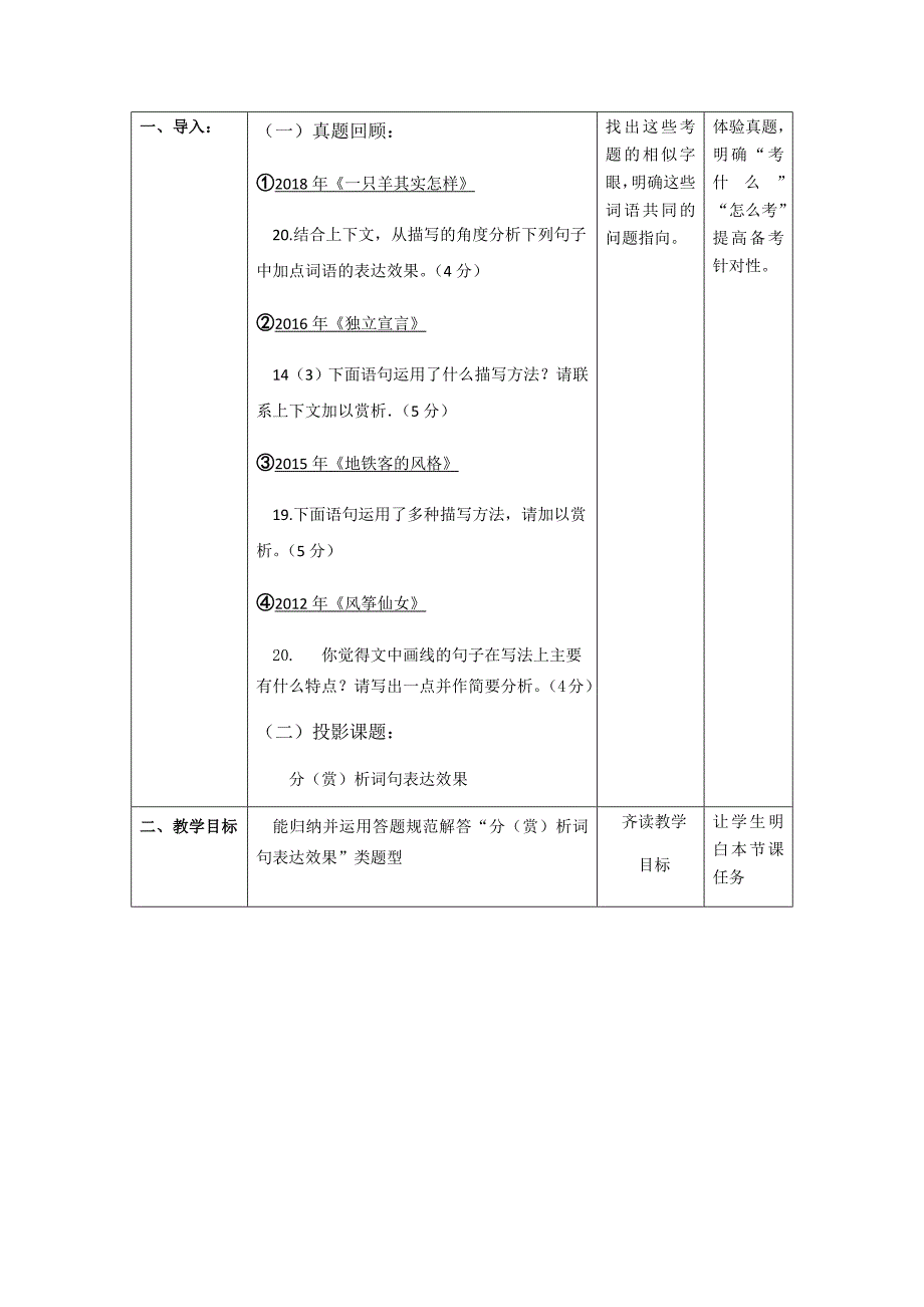 《分（赏）析词句表达效果》教学设计.docx_第2页