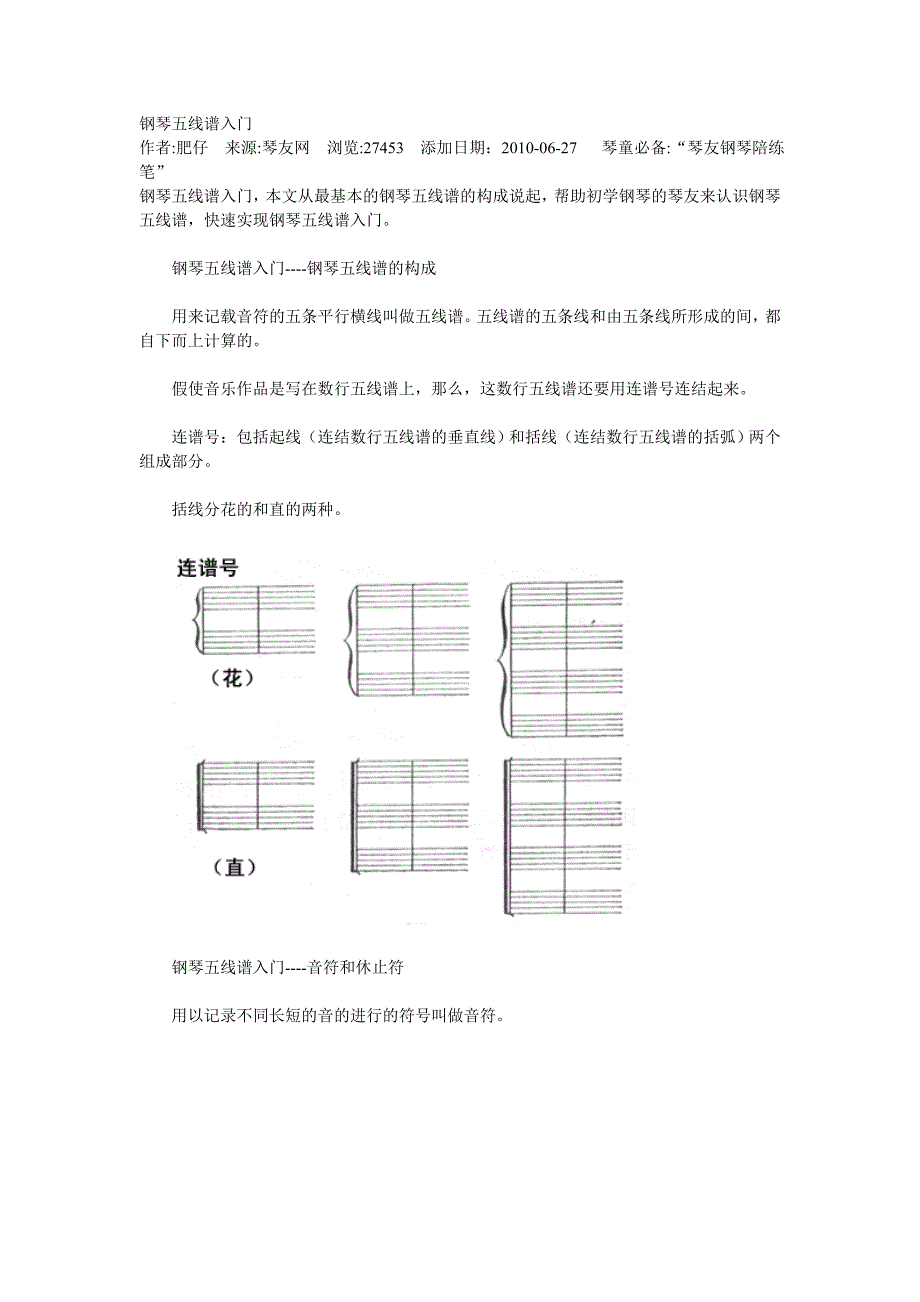 钢琴五线谱入门_第1页