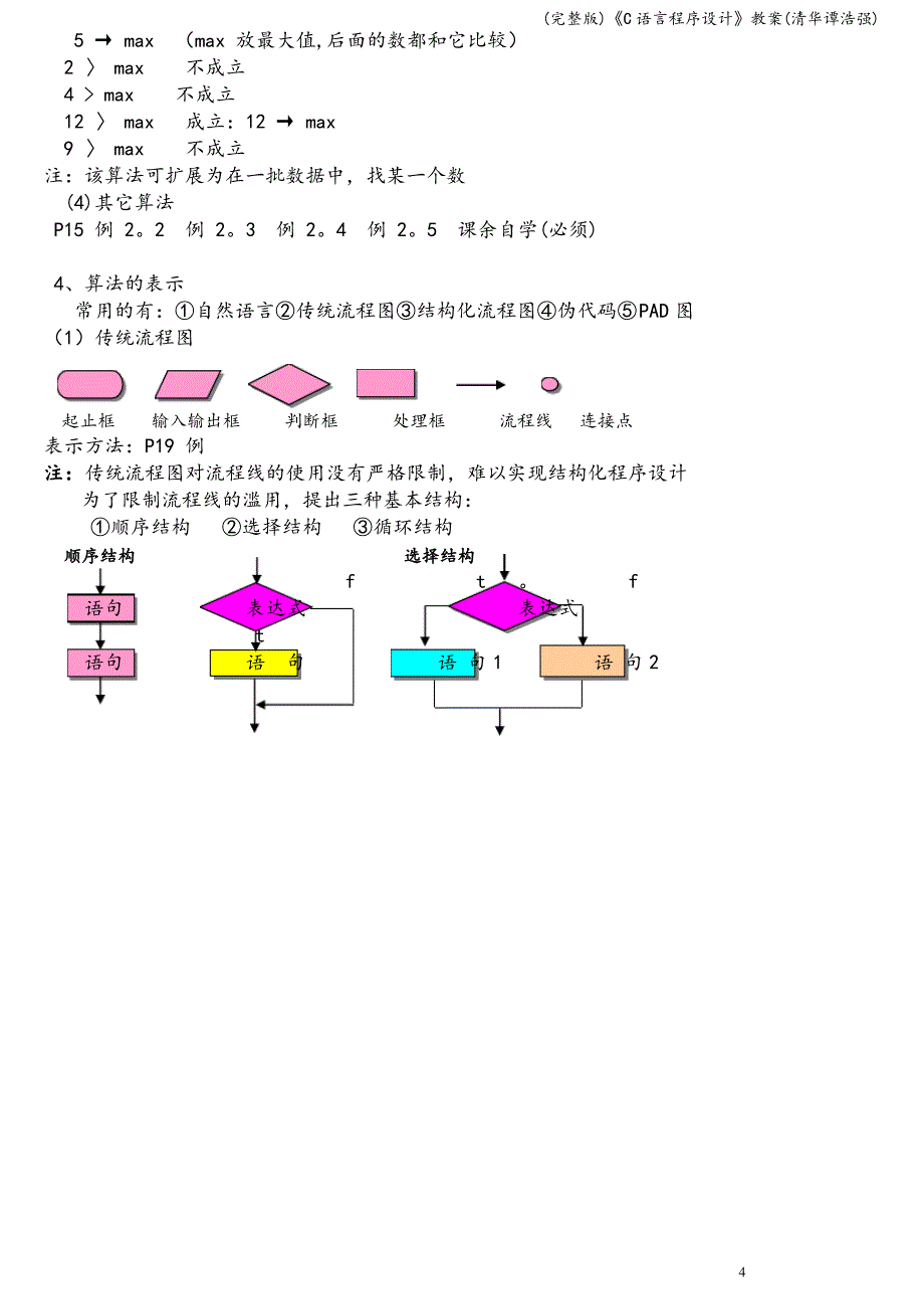 《C语言程序设计》教案_第4页