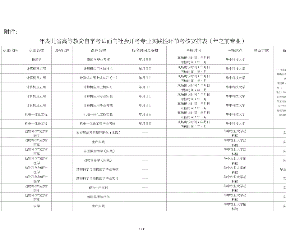 湖北省高等教育自学考试面向社会开考_第1页