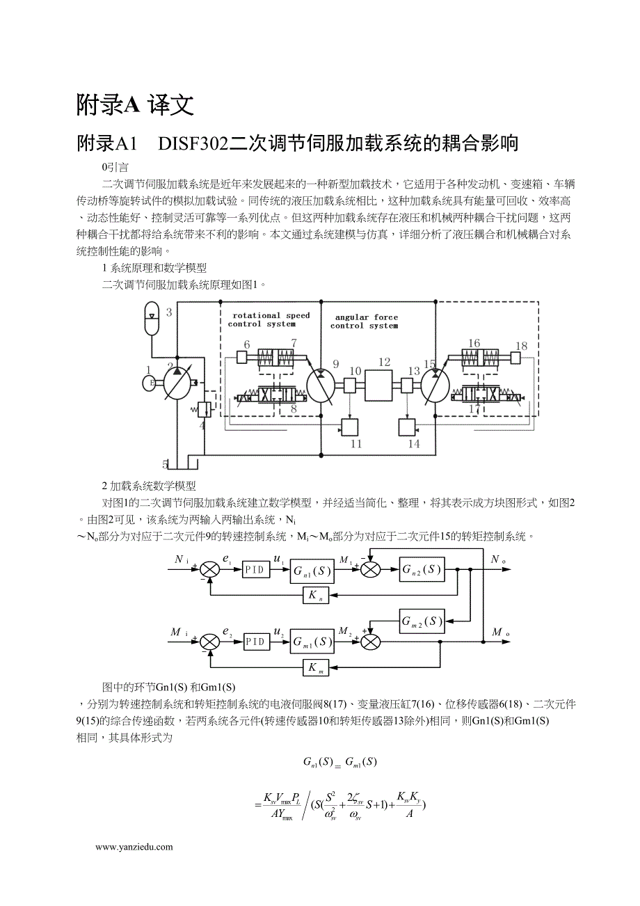 外文翻译--DISF302二次调节伺服加载系统的耦合影响.doc_第1页